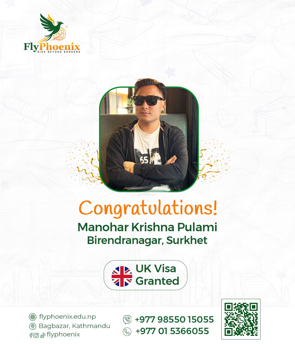 Manohar Krishna Pulami — USA F1 visa FlyPhoenix